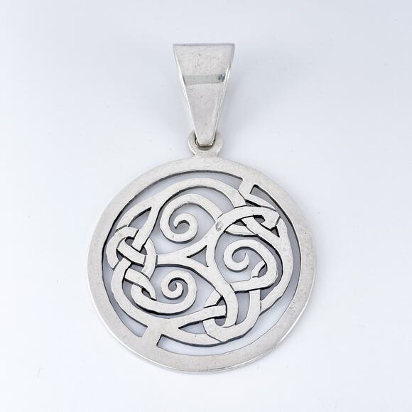 Sterling Silver Silpada Celtic Knot Pendant | Large Round Celtic Knot | Vintage - Picture 2 of 7